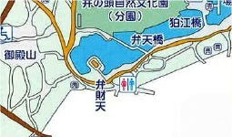 弁財天ゾーンの地図